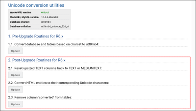 database UTF-8 conversion script